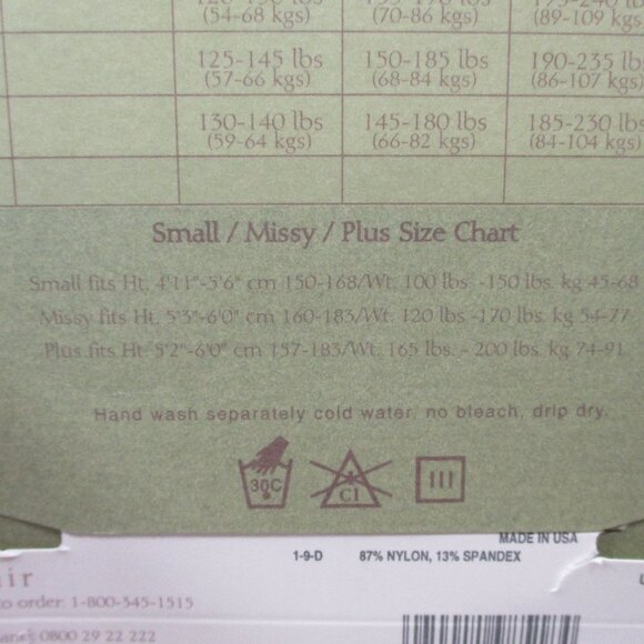 LEGACY Legwear NWT Color Mineral Size E - Picture 6 of 7